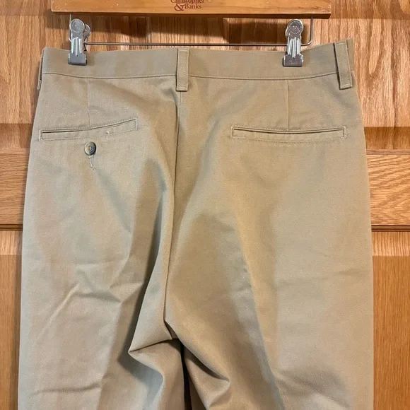 Rustler Jeans Mens 32x32 Tan Khaki Straight Pants Vintage 80s Retro Boho Hippie - Picture 4 of 7